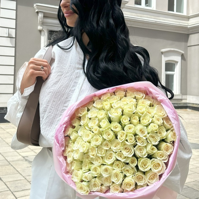 Фото букета салона: 101 Роза (Кения СТАНДАРТ) 40см.